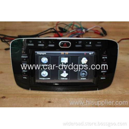 Wideroad Fiat Punto Navigation Dvd 2012-2013 Radio Tv Bt Ipod Blue&amp;me Steering Wheel Control 